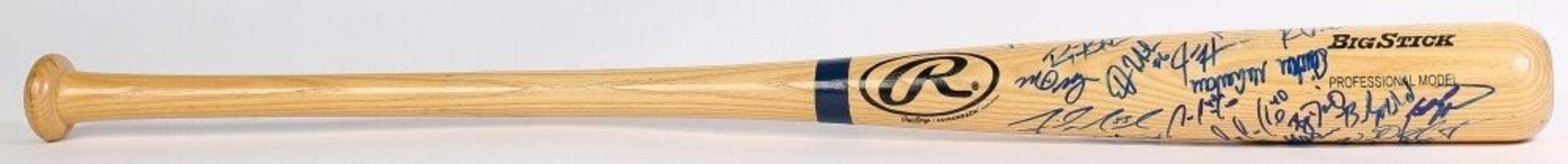 SEATTLE MARINERS TEAM SIGNED BAT PAUL MOLITOR MYERS SPIEZIO PINEIRO DAVIS MECHE Cheap Online Store