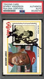 Sparky Anderson PSA DNA Signed 1978 Topps Autograph Cheap Sale Footaction