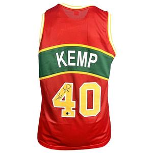 Shawn Kemp Signed Seattle Classic Red Basketball Jersey (Beckett) Fashionable Cheap Pice