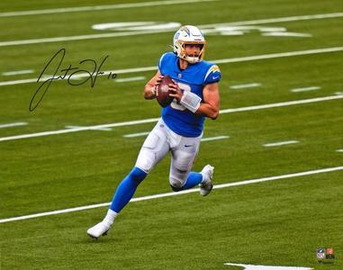 Justin Herbert Signed 16x20 Los Angeles Chargers Photo Fanatics Cheap Lowest Pice