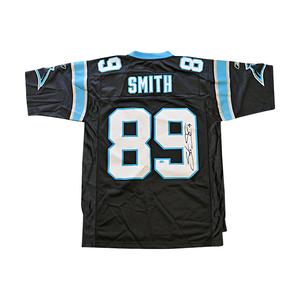Steve Smith Sr. Carolina Panthers Autographed Signed Authentic Blue Jersey (Steve Smith LOA) Free Shipping Cheap Real