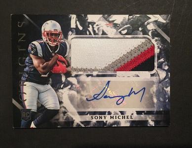 SONY MICHEL 2018 origins 4-Color Patch RPA Rookie RC Auto Patriots SUPER BOWL Fashionable Cheap Online