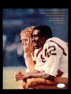 Sonny Jurgensen Charley Taylor JSA Autograph 8x10 Signed Vintage Photo Washingto Visit New Cheap Pice