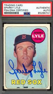 Sparky Lyle PSA DNA Signed 1969 Topps Rookie Autograph Pay With Paypal Cheap Pice