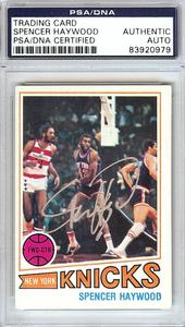 Spencer Haywood Autographed Signed 1977 Topps Card #88 Knicks PSA/DNA #83920979 Discount 2025 New