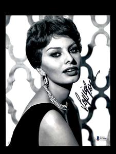 Sophia Loren Beckett BAS Signed 8x10 Photo Autograph Buy Cheap Tumblr