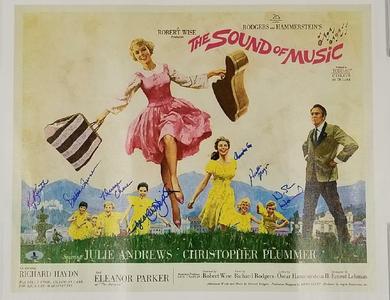 SOUND OF MUSIC Cast Signed 16x20 Canvas (7) Autographs  Beckett BAS COA Cheap Sale Wiki