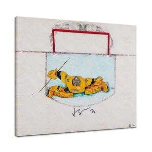 Juuse Saros Signed Nashville Aerial Crease View 26x32 Art Canvas /20 For Sale Wholesale Pice