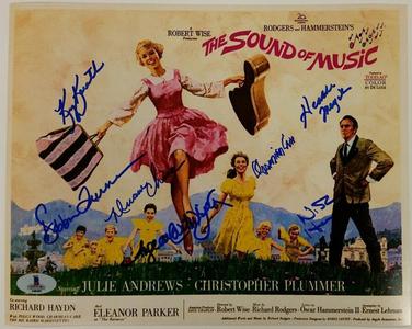 SOUND OF MUSIC Cast Signed 8x10 Photo (7) Autos Image #2 w/ Beckett BAS COA Low Cost For Sale