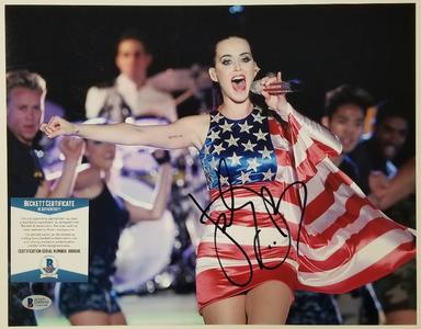 KATY PERRY Signed 11x14 Photo Pop Artist USA Tour Auto  Beckett BAS COA Cheap Pice Low Shipping Fee