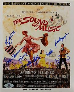 SOUND OF MUSIC Cast Signed 8x10 Photo (7) Autos Image #1 w/ Beckett BAS COA Buy Cheap Discounts