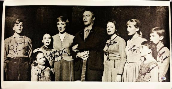 Sound of Music autograph cast signed 12x24 Canvas Photograph PSA/DNA COA LOA Outlet 2025