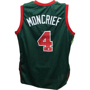 Sidney Moncrief Autographed/Signed Pro Style Green Jersey Beckett 42796 Choice Cheap Pice