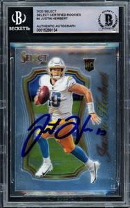 Justin Herbert Autographed 2020 Select Certified RC Chargers Beckett 15298134 Outlet For Sale