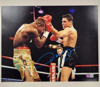 Oscar De La Hoya autograph signed 11x14 photo #9 Golden Boy  Beckett BAS Online Online With Mastercard