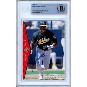 Ruben Sierra Oakland Athletics Signed 1995 Upper Deck SP Card Beckett Authentic Auto Slab Amazon Online