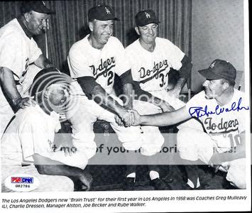 Rube Walker Rare Psa/dna Authenticated Signed 6x7 Wire Photo Autograph Cheap Sale Big Discount