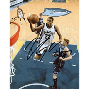 Rudy Gay Autographed / Signed Memphis Grizzlies Basketball 8x10 Photo Free Shipping Best