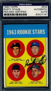 Rusty Staub PSA DNA Signed 1963 Topps Rookie Stars Autograph Clearance Footlocker Finishline