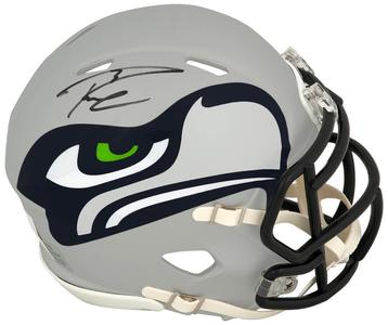 Russell Wilson Signed Seahawks AMP Riddell Speed Mini Helmet (BECKETT COA) Cheap Sale