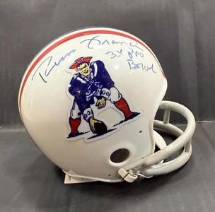 Russ Francis Signed Vintage Throwback NE  Patriots Mini Helmet Autograph COA Cheap Sale Supply