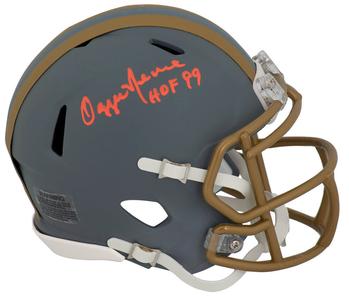 Ozzie Newsome Signed Browns SLATE Riddell Mini Helmet w/HOF'99 - (SCHWARTZ COA) Buy Cheap Pice