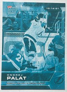 ONDREJ PALAT SCORES OVERTIME GOAL TOPPS NOW NHL ICE PARALLEL 1 of 10 STICKER #11 Buy Cheap Newest