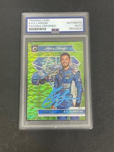 Optic Donruss Race Kings #5 Kyle Larson card Signed PSA/DNA Autographed NASCAR Cheap Finishline