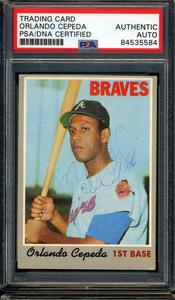 Orlando Cepeda PSA DNA Vintage Signed 1970 Topps Autograph Cheap Pice Wholesale