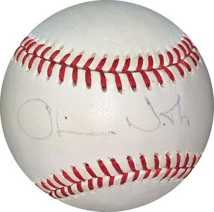 Oliver North signed ROAL Rawlings Official AL Baseball sig fade- JSA #EE41767 Cheap Sale Online