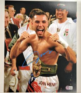 Oscar De La Hoya autograph signed 11x14 photo HOF (A)  Beckett BAS Holo Buy Cheap Choice