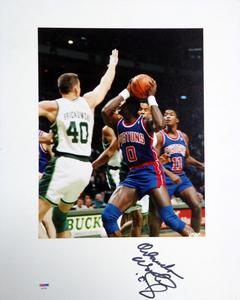 Orlando Woolridge Autographed Signed 16x20 Matted Photo Pistons PSA/DNA #AB51625 Excellent