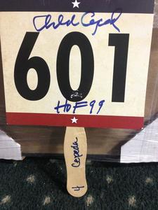 Orlando Cepeda Giants Signed Hof Used Bid Paddle Rare Autograph Cbm Coa Sale 2025 Unisex