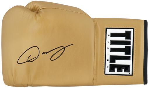 Oscar De La Hoya Signed Title Gold Boxing Glove - (SCHWARTZ SPORTS COA) Free Shipping Low Pice
