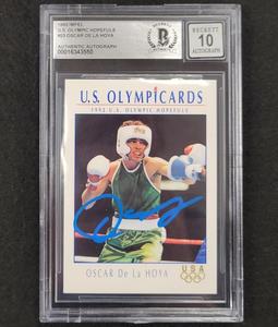 Oscar De La Hoya signed 1992 Impel US Olympic Hopefuls #23 RC card  BAS 10 auto Cheap From China