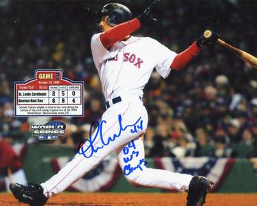 Orlando Cabrera Autographed "04 WS Champs" 8x10 Photo Online For Sale