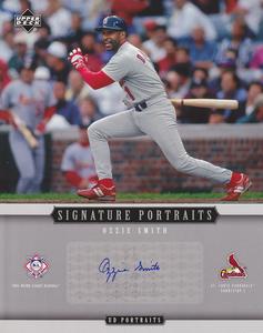 OZZIE SMITH SIGNED UPPER DECK SIGNATURE PORTRAITS 8x10 CARDINALS PHOTO CARD AUTO Buy Cheap Eastbay