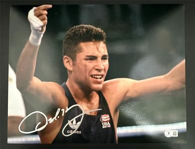 Oscar De La Hoya autograph signed USA Boxing 11x14 photo HOF  Beckett BAS Low Cost Cheap Pice