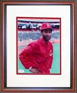 Ozzie Smith Autographed Framed 8x10 Photo Sale Supply