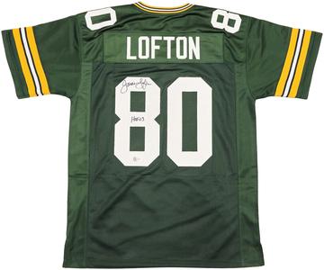 PACKERS JAMES LOFTON AUTOGRAPHED GREEN JERSEY "HOF 03" BECKETT WITNESS 234506 Geniue Stockist Cheap Online