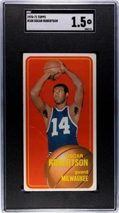 Oscar Robertson 1970-71 Topps Card #100- SGC Graded 1.5 Fair (Milwaukee Bucks) Cheap 100% Authentic