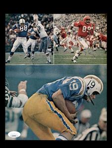 Otis Taylor John Mackey Lance Alworth JSA Autograph 8x10 Signed Vintage Photo Clearance Get Authentic