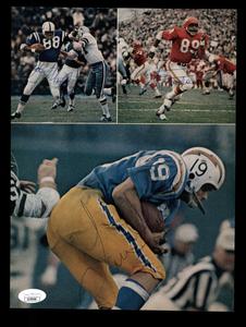 Otis Taylor John Mackey Lance Alworth JSA Autograph 8x10 Signed Vintage Photo Clearance Original