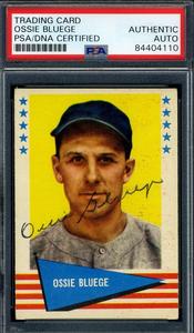 Ossie Bluege PSA DNA Coa Signed 1961 Fleer Autograph Sale Cost