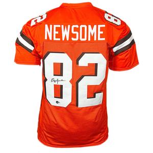 Ozzie Newsome Signed Cleveland Orange Football Jersey (Beckett) Cheap Sale Free Shipping