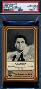 Otto Graham PSA DNA Signed 1975 Fleer Immortal Roll Autograph Outlet 2025 New