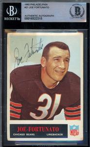 Joe Fortunato Beckett BAS Signed 1965 Philadelphia Autograph Good Selling Online