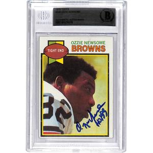 Ozzie Newsome Signed 1979 Topps #308 Trading Card HOF Slab BAS 44538 Cheap 100% Authentic