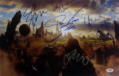OZ The Great And Powerful cast signed 11x17 Photo PSA/DNA COA w/ James Franco  7 Clearance Low Shipping
