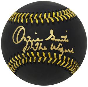 Ozzie Smith Signed Rawlings Official Black MLB Baseball w/The Wizard - SS COA Outlet Amazon